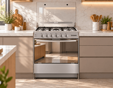 Cocina a gas 5 quemadores 30" con grill